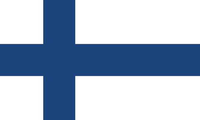 Vector illustration of the Finland flag