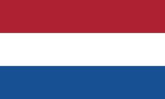 Vector illustration of the flag of the Netherlands
