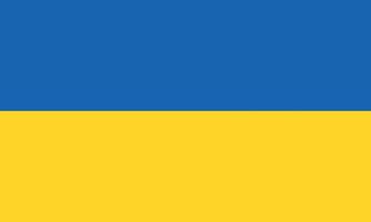 Vectorial illustration of the flag of Ukraine vector