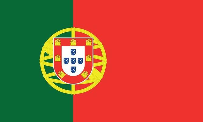 Portugal mapa icono vector