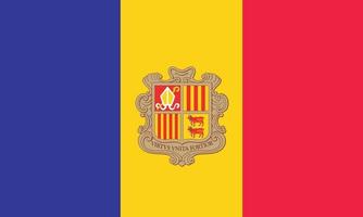 ilustración vectorial de la bandera de andorra vector