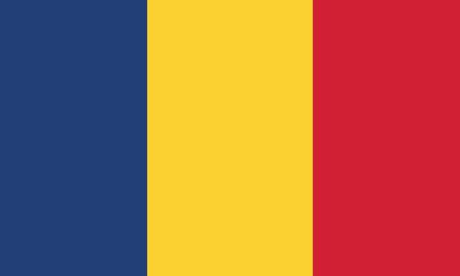 Vectorial illustration of the Romanian flag
