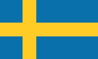 Vector illustration of the Swedish flag