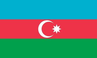 ilustración vectorial de la bandera de azerbaiyán vector