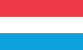Vectorial illustration of the flag of Luxembourg vector