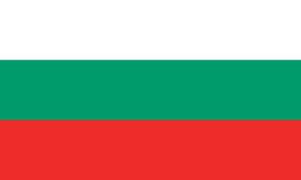 ilustración vectorial de la bandera de bulgaria vector