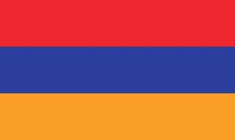 ilustración vectorial de la bandera de armenia vector