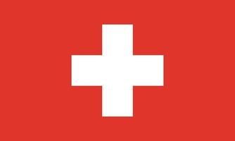 ilustración vectorial de la bandera suiza vector