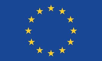 Vector illustration of the European flag
