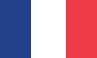 ilustración vectorial de la bandera de francia vector