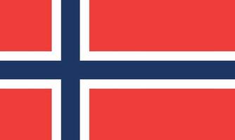 Vector illustration of the Norwegian flag