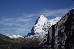 Scenic view of the Swiss Alps photo