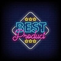 Best Product Neon Signs Style Text Vector