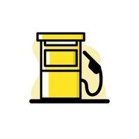 Icono de diseño de ilustración de vector de gas de gasolina