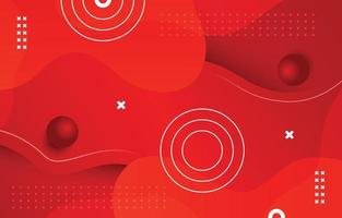 Abstract Red Wavy Background vector