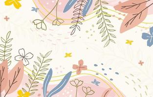 Hand Drawn Floral Background vector