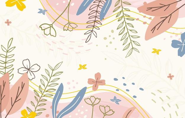 Hand Drawn Floral Background