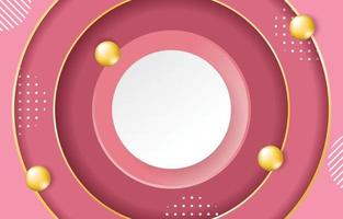 Pink Background with a Circle in the Middle vector