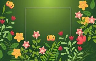 Tropical Flower Background vector