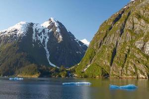 Paisaje en los fiordos de Tracy Arm en Alaska, Estados Unidos foto