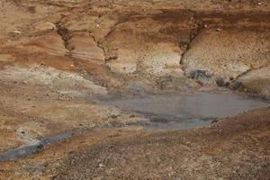 Seltun área geotérmica en Krysuvik, la península de Reykjanes, Islandia foto