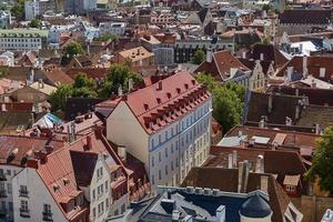 Downtown architecture of old town city of Tallinn in Estonia