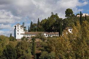 Ancient arabic fortress of Alhambra Granada Spain