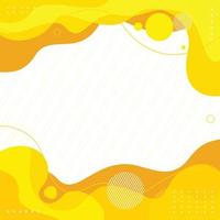 Cute Yellow Background With Flat Design vector