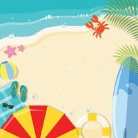 Summer Beach Background vector