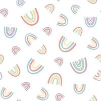 .Abstract rainbow seamless pattern. pattern in muted pastel colors vector
