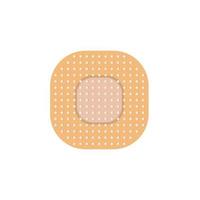 Medical Band-aid. Antiseptic band-aid. Flat vector illustration isolated on a white background.