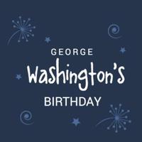 Ilustración vectorial de un fondo para el cumpleaños de George Washington vector