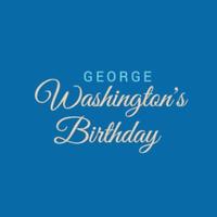 Ilustración vectorial de un fondo para el cumpleaños de George Washington vector