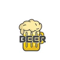 beer logo icon vector template design illustration