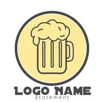 beer logo icon vector template design illustration