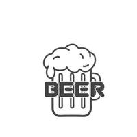 beer logo icon vector template design illustration