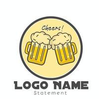 beer logo icon vector template design illustration