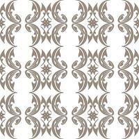 Brown seamless pattern of abstract elements on a white background vector