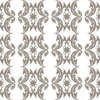 Brown seamless pattern of abstract elements on a white background vector