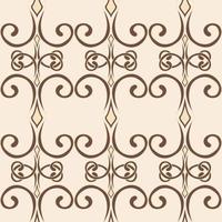 Seamless swirl pattern In a simple style  Vector Endless curl ornament