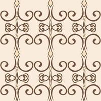 Seamless swirl pattern In a simple style  Vector Endless curl ornament