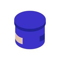 Isometric Box On White Background vector