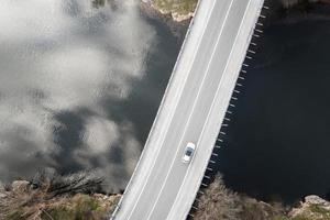 Transport concept with car on bridge photo