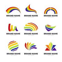 Rainbow Logo Collection vector