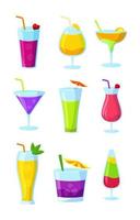 Summer Drink Icon Collection vector