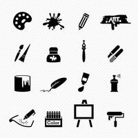 Art icons illustration vector