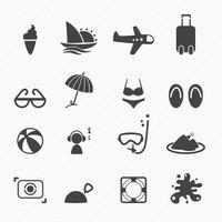 Summer Icons set illustration vector