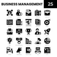 Business management glyph icon vector