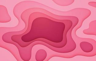 Pink Abstract Paper Cut Background vector