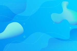 Abstract blue background with fluid shapes vector